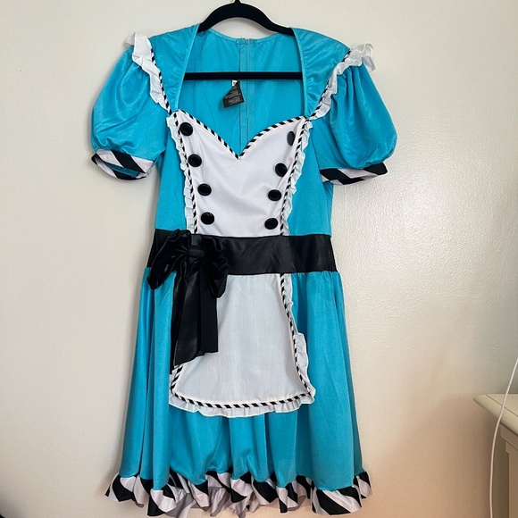 Leg Avenue “Charming Alice” Alice in Wonderland Costume M/L w/Headband Halloween - Picture 2 of 11